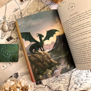 drachen fantasy buch illustration